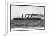 Passenger Liner of the Cunard Line the Largest in the World at the Time of Her Launch-null-Framed Premium Giclee Print