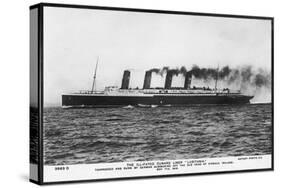 Passenger Liner of the Cunard Line the Largest in the World at the Time of Her Launch-null-Stretched Canvas