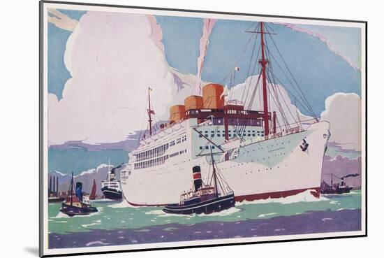 Passenger Liner of the Peninsular and Oriental Steam Navigation Company-Howard Coble-Mounted Art Print