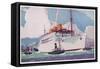 Passenger Liner of the Peninsular and Oriental Steam Navigation Company-Howard Coble-Framed Stretched Canvas