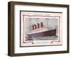 Passenger Liner on the Trans- Atlantic Run-null-Framed Art Print