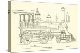 Passenger Locomotive, by Burnham, Parry, Williams and Company-null-Stretched Canvas