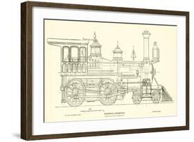 Passenger Locomotive, by Burnham, Parry, Williams and Company-null-Framed Giclee Print