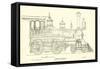 Passenger Locomotive, by Burnham, Parry, Williams and Company-null-Framed Stretched Canvas