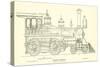 Passenger Locomotive, by Burnham, Parry, Williams and Company-null-Stretched Canvas