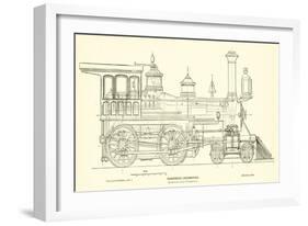 Passenger Locomotive, by Burnham, Parry, Williams and Company-null-Framed Giclee Print