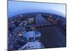 Passenger Pod Capsule, Houses of Parliament, Big Ben, River Thames from London Eye, London, England-Peter Barritt-Mounted Premium Photographic Print