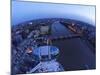 Passenger Pod Capsule, Houses of Parliament, Big Ben, River Thames from London Eye, London, England-Peter Barritt-Mounted Photographic Print