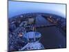 Passenger Pod Capsule, Houses of Parliament, Big Ben, River Thames from London Eye, London, England-Peter Barritt-Mounted Photographic Print