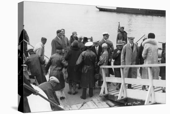 Passenger Ship Bethed at Molde, Norway, 1929-null-Stretched Canvas