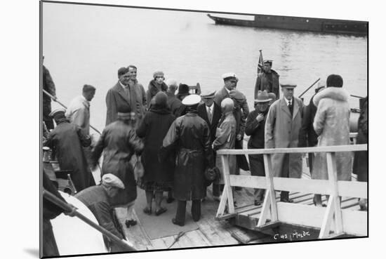 Passenger Ship Bethed at Molde, Norway, 1929-null-Mounted Photographic Print