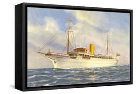 Passenger Ship under Swedish Flag-null-Framed Stretched Canvas