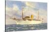 Passenger Ship under Swedish Flag-null-Stretched Canvas