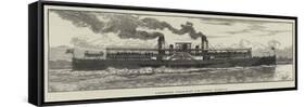 Passenger Steam-Boat for Sydney Harbour-null-Framed Stretched Canvas