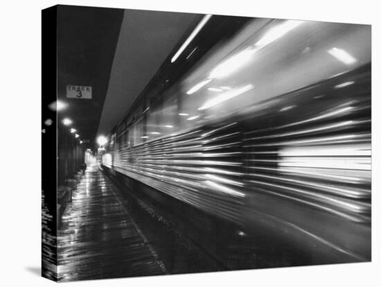 Passenger Train in Motion-Alfred Eisenstaedt-Stretched Canvas