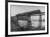 Passenger Train on Posada-Encarnation Trestle Bridge, Mexico-W.H. Jackson-Framed Photographic Print
