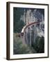 Passenger Train on Rock Bridge, Switzerland-Gavriel Jecan-Framed Photographic Print