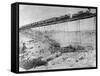 Passenger Train with Two Locomotives-William Henry Jackson-Framed Stretched Canvas