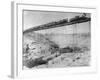 Passenger Train with Two Locomotives-William Henry Jackson-Framed Photographic Print