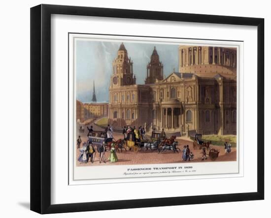 Passenger Transport in 1830-null-Framed Giclee Print