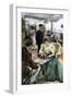 Passengers' Afternoon Recreation on the Deck of a P & O Steamship Circa 1900-null-Framed Giclee Print