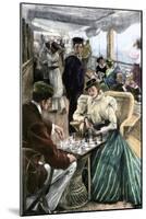Passengers' Afternoon Recreation on the Deck of a P & O Steamship Circa 1900-null-Mounted Giclee Print