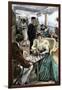 Passengers' Afternoon Recreation on the Deck of a P & O Steamship Circa 1900-null-Framed Giclee Print