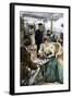 Passengers' Afternoon Recreation on the Deck of a P & O Steamship Circa 1900-null-Framed Giclee Print