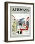 Passengers Arriving to Embark for Paris at Croydon Aerodrome, London, 1925-null-Framed Giclee Print