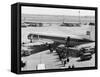 Passengers Boarding a Bea Vanguard Aeroplane Straight from the Runway-null-Framed Stretched Canvas