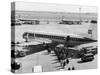 Passengers Boarding a Bea Vanguard Aeroplane Straight from the Runway-null-Stretched Canvas