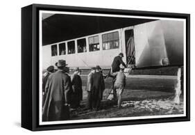 Passengers Boarding Zeppelin LZ 11 Viktoria Luise, C1912-1914-null-Framed Stretched Canvas