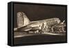 Passengers Boardng American Airlines-null-Framed Stretched Canvas