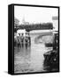 Passengers for the River Bus Service on the Footbridge to London Bridge Pier, London, C1905-null-Framed Stretched Canvas