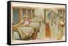 Passengers in a Railway Carriage-null-Framed Stretched Canvas