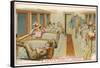 Passengers in a Railway Carriage-null-Framed Stretched Canvas