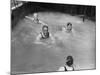Passengers in the Swimming Pool on Board a Cruise Ship, C1920S-C1930S-null-Mounted Giclee Print