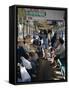 Passengers, Interior a Public Tram, Nagasaki, Island of Kyushu, Japan-Christopher Rennie-Framed Stretched Canvas