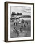 Passengers Leaving a Twa Flight at the Airport-Peter Stackpole-Framed Premium Photographic Print