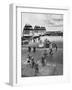 Passengers Leaving a Twa Flight at the Airport-Peter Stackpole-Framed Premium Photographic Print