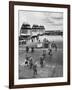 Passengers Leaving a Twa Flight at the Airport-Peter Stackpole-Framed Photographic Print