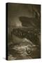 Passengers Leaving the Titanic in the Life-Boats-null-Stretched Canvas