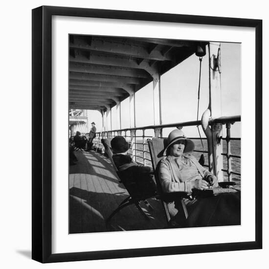 Passengers on a Cunard Line Cruise to the West Indies, January-March 1931-null-Framed Photographic Print