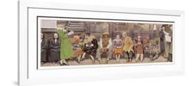 Passengers on New York Subway-J. Simont-Framed Premium Giclee Print