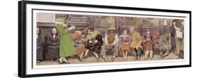 Passengers on New York Subway-J. Simont-Framed Premium Giclee Print