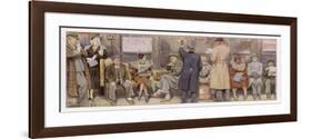 Passengers on New York Subway-J. Simont-Framed Art Print