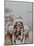 Passengers on the London Steamboat Service, River Thames, London, 1907-null-Mounted Photographic Print