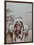 Passengers on the London Steamboat Service, River Thames, London, 1907-null-Framed Photographic Print