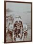 Passengers on the London Steamboat Service, River Thames, London, 1907-null-Framed Photographic Print