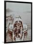 Passengers on the London Steamboat Service, River Thames, London, 1907-null-Framed Photographic Print